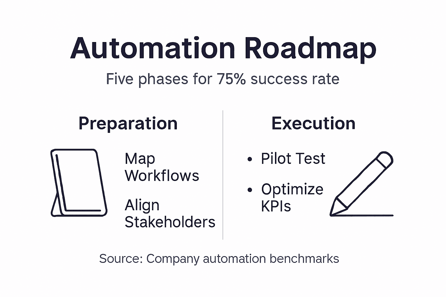 Infographic outlines automation success roadmap