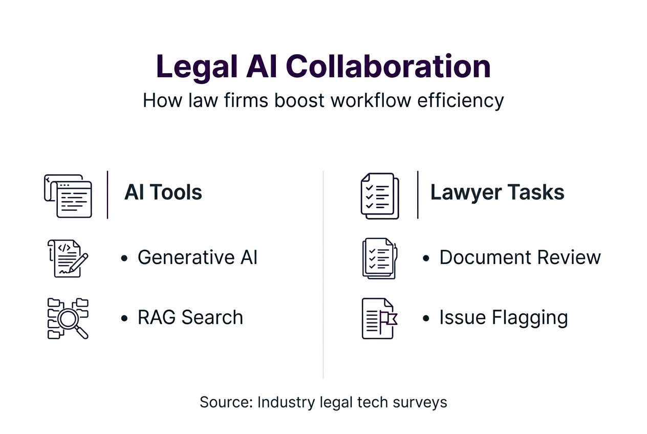 Infographic on legal AI workflow collaboration