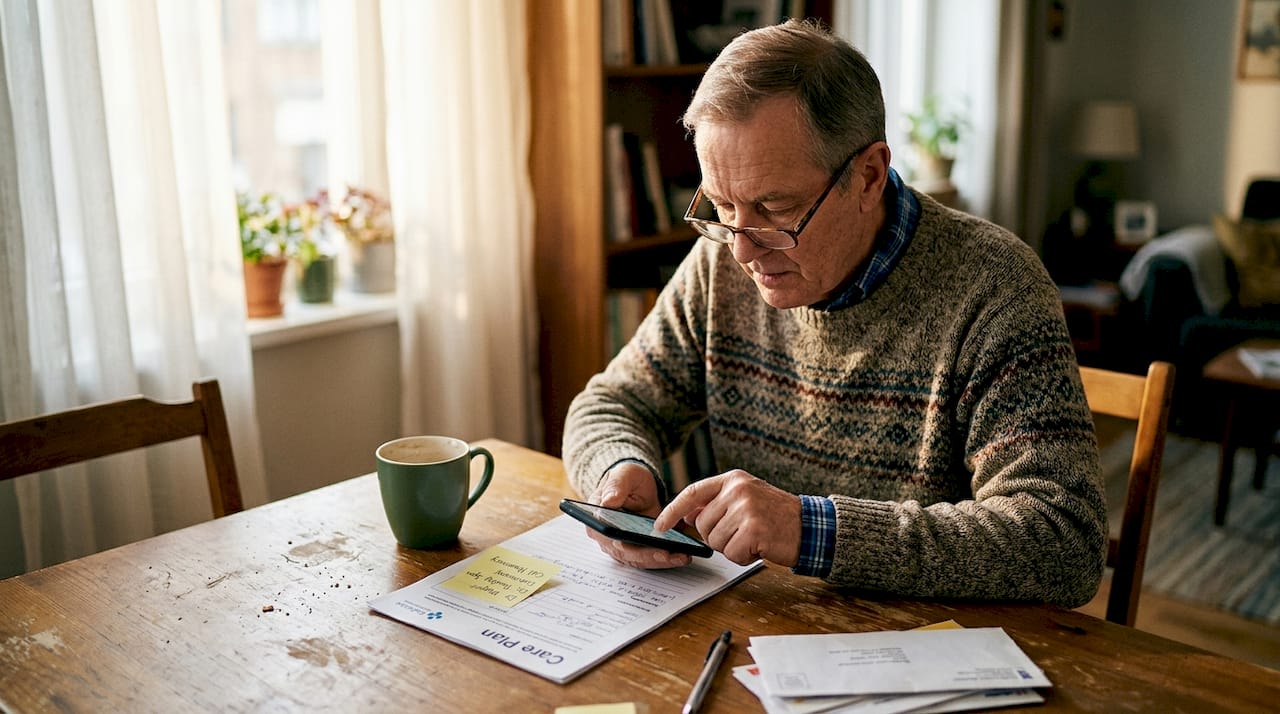 Caregiver setting care communication preferences