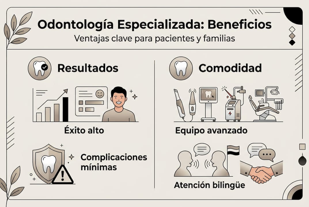 Infografía: descubre las ventajas de acudir a un especialista en odontología