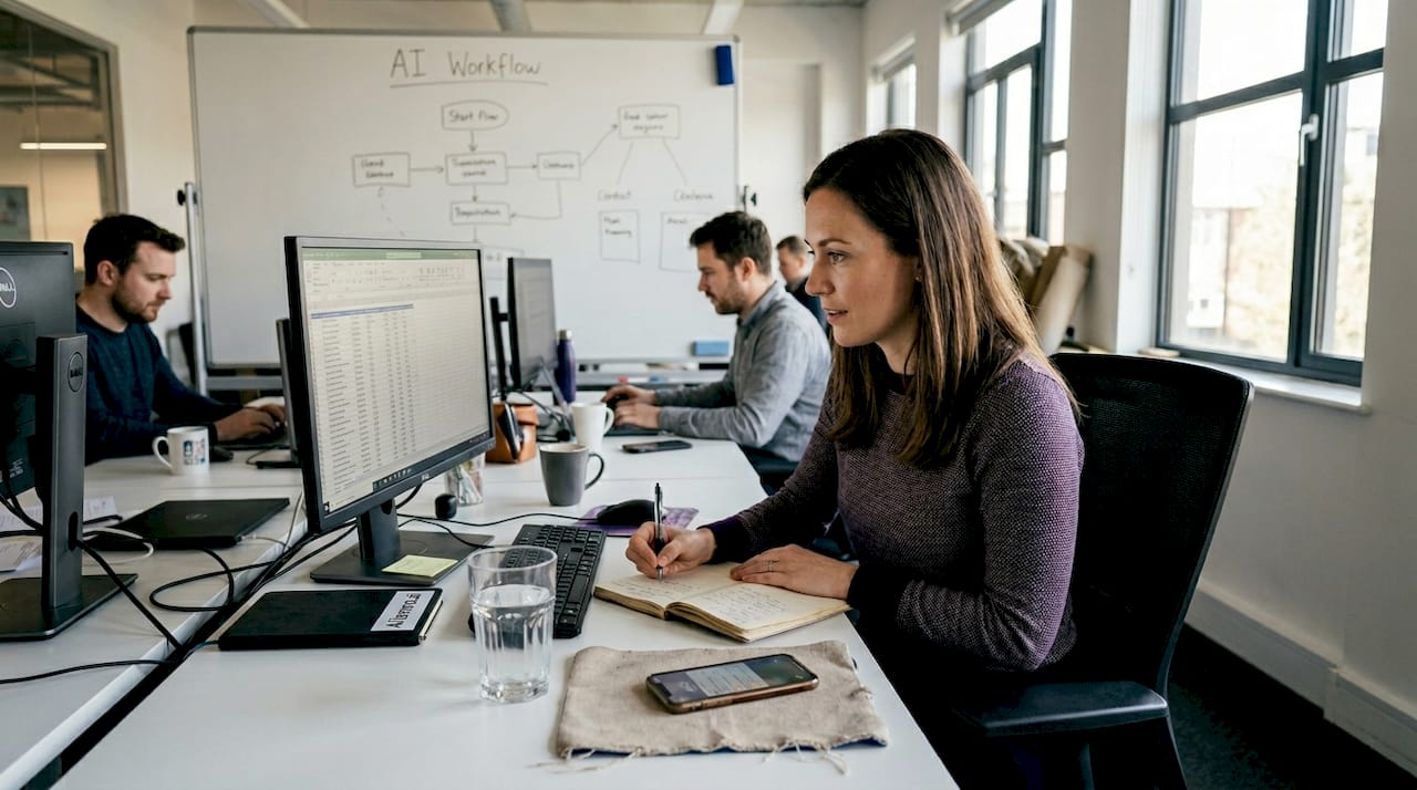 Team using role-based AI workflow
