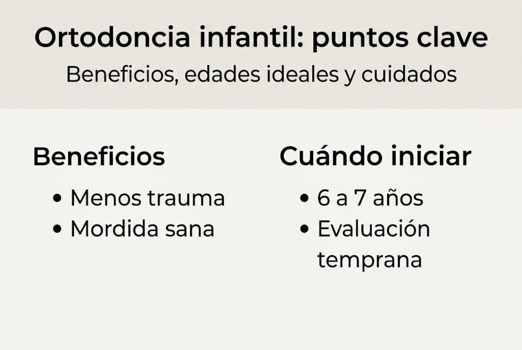Guía visual sobre ortodoncia infantil: cuándo es recomendable y qué ventajas ofrece para los más pequeños