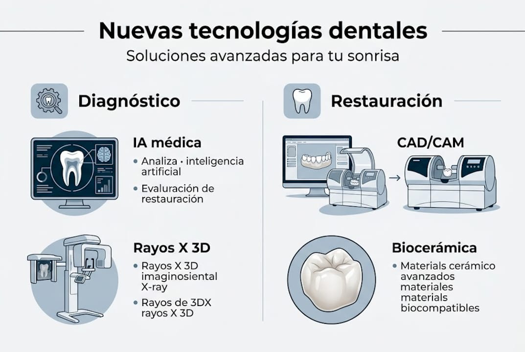 Infografía sobre las tecnologías más innovadoras en odontología actualmente