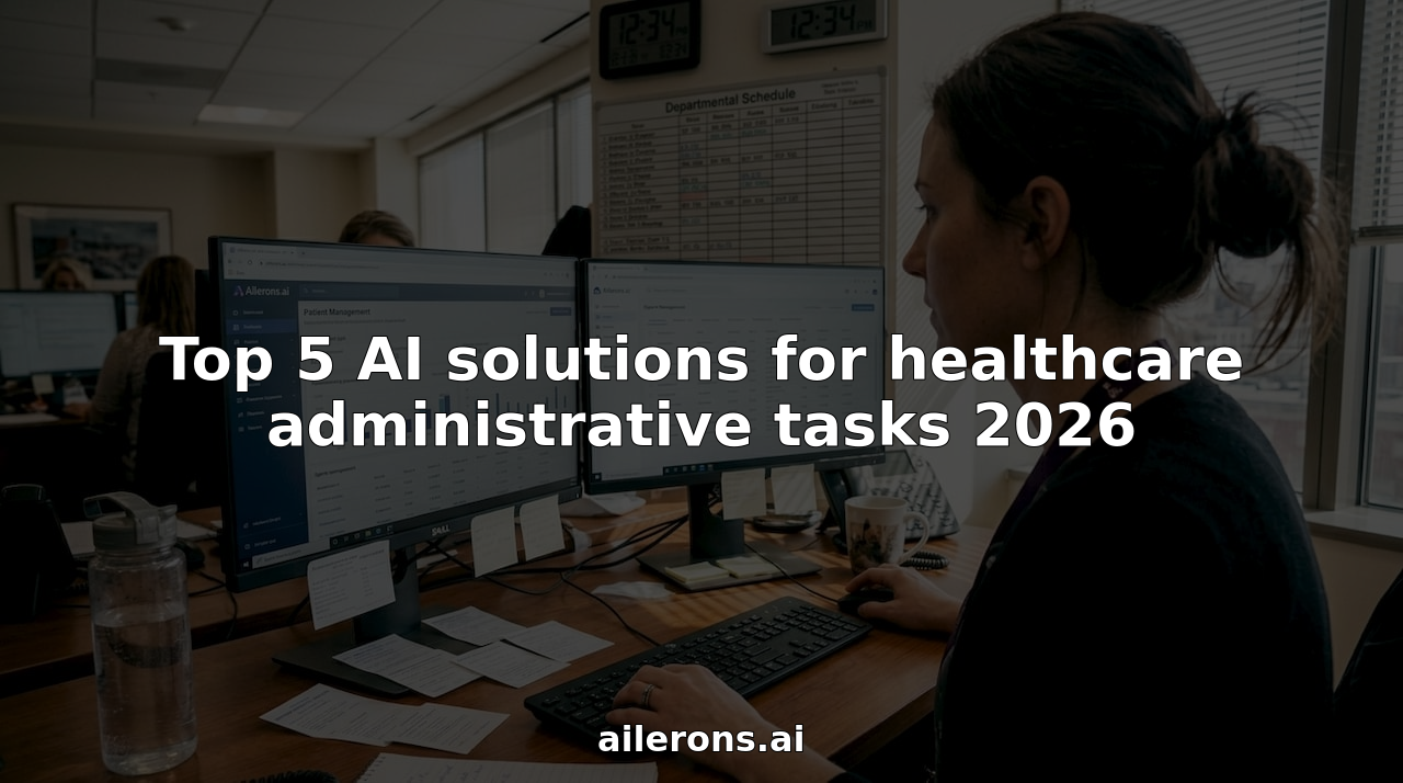 Top 5 AI solutions for healthcare administrative tasks 2026
