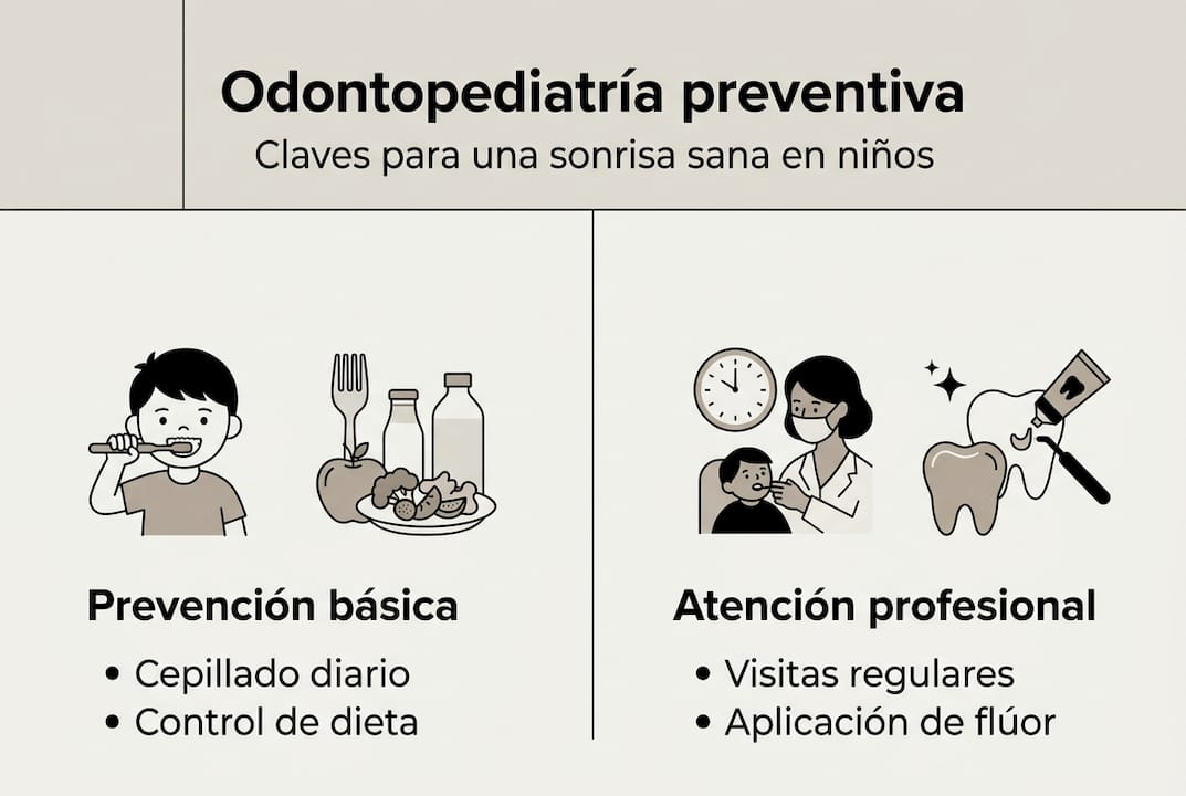Guía visual sobre cómo prevenir problemas dentales en niños