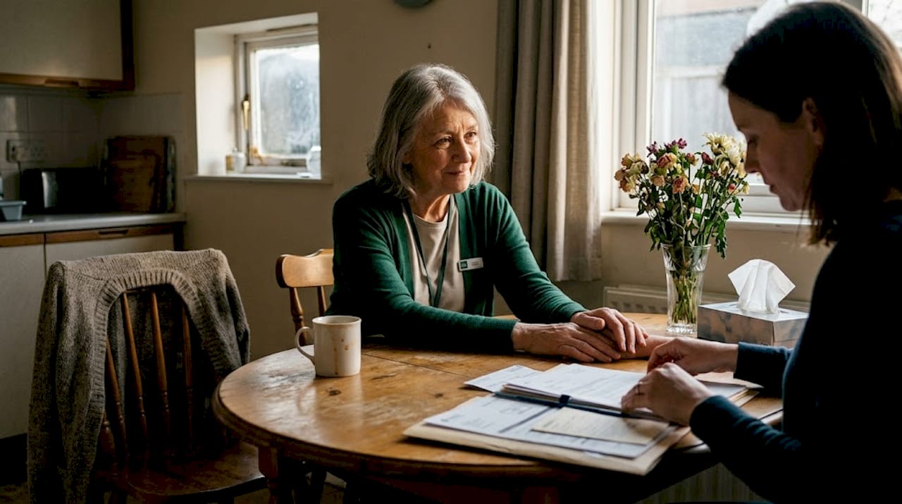 How volunteers in hospice care support families