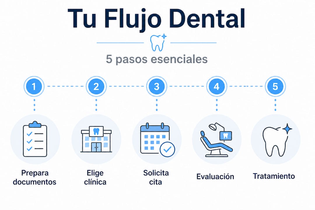 Infografía: etapas esenciales en el cuidado dental