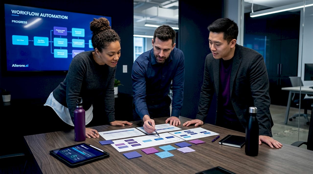 Team collaboratively updates workflow steps
