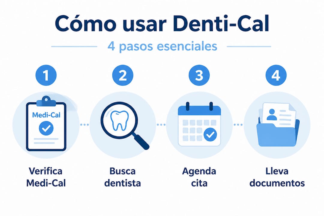 Infografía: cómo utilizar Denti-Cal paso a paso