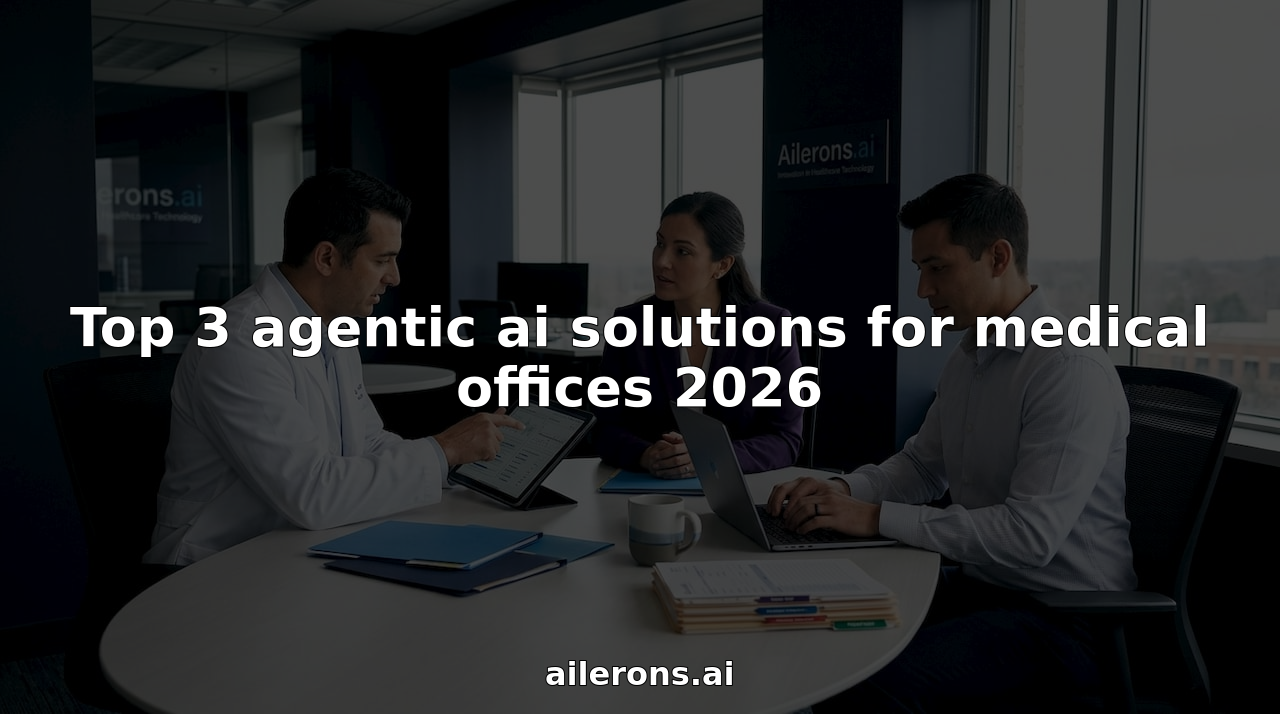 Top 3 agentic ai solutions for medical offices 2026