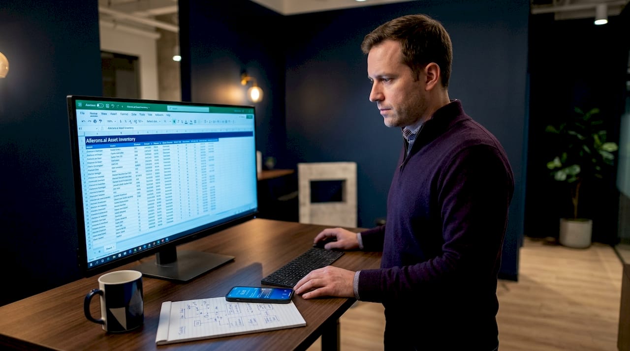 IT manager reviews AI asset inventory