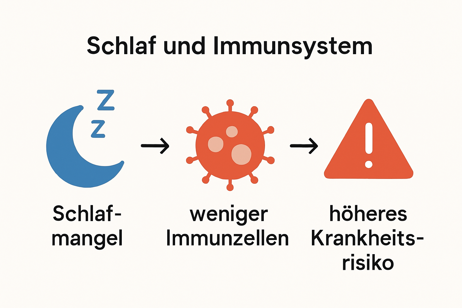 Infografik: Wie Schlaf das Immunsystem beeinflusst