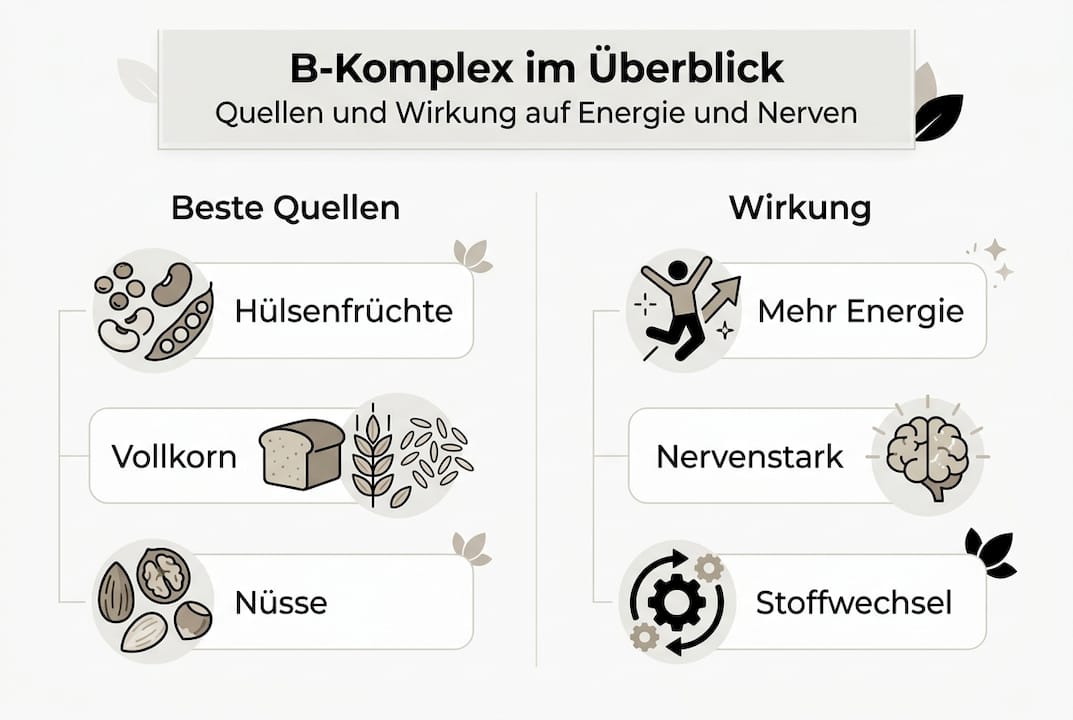 Übersicht: Natürliche Quellen und gesundheitliche Vorteile der B-Vitamine