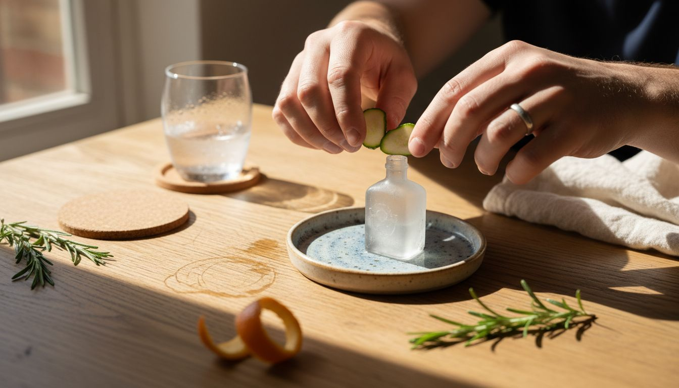 Pairing garnishes with gin tasting set