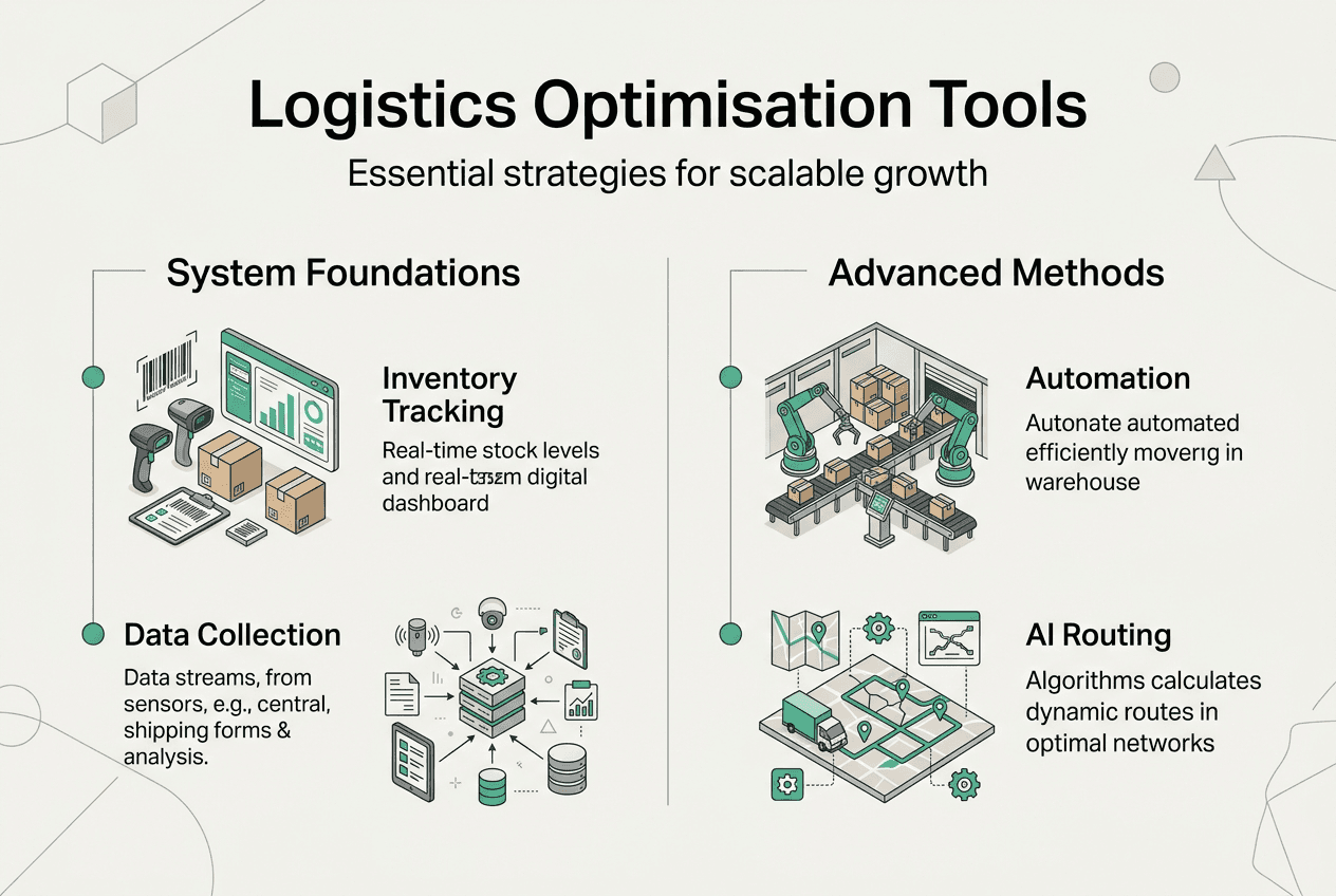 Infographic on logistics optimisation strategies