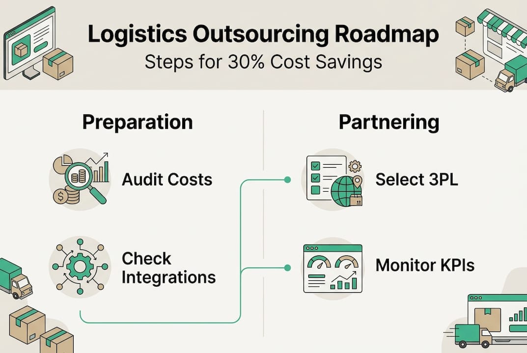How to outsource logistics effectively: 30% cost savings | ParcelPlanet