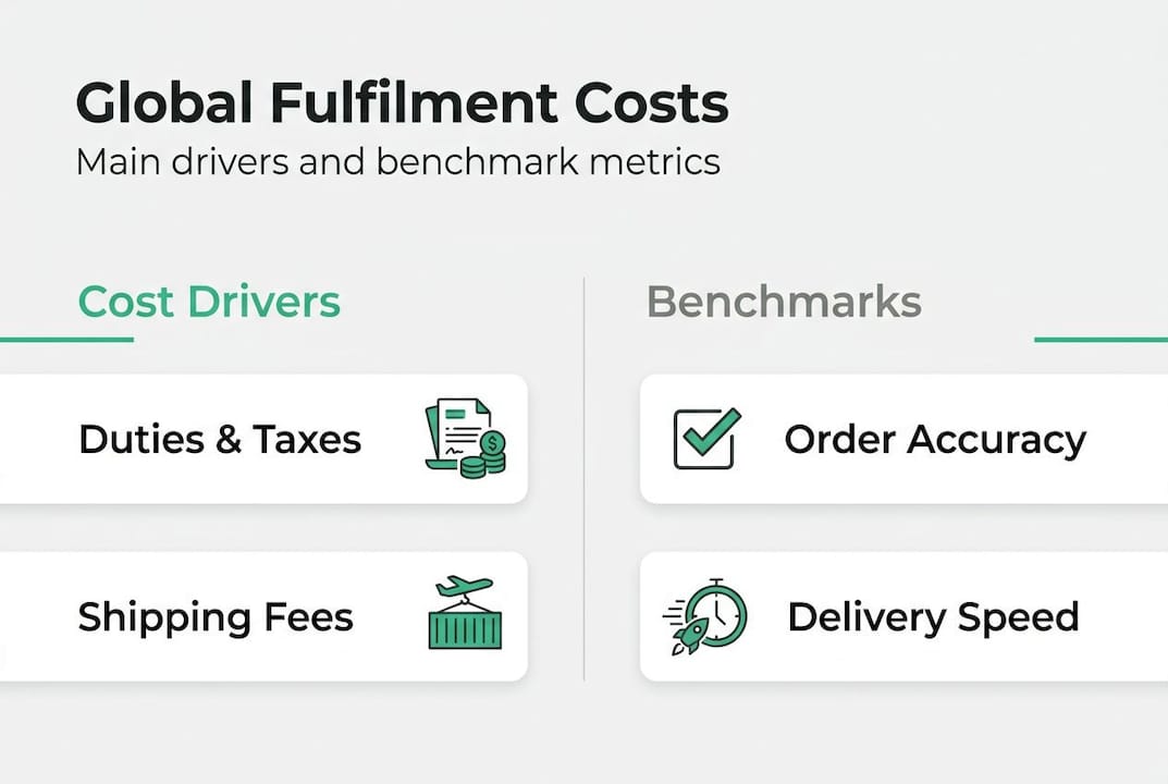 Infographic of fulfilment cost drivers and benchmarks