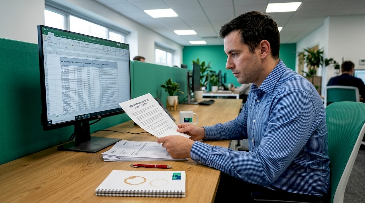 Financial analyst reviewing fulfilment error costs