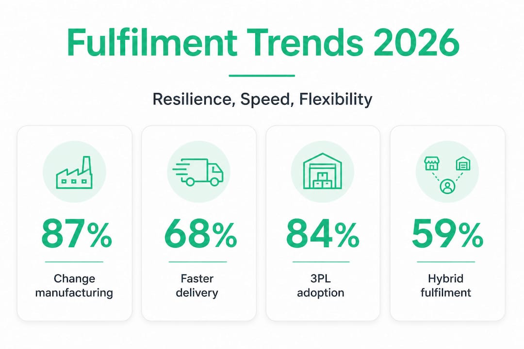 Infographic highlighting fulfilment trends statistics