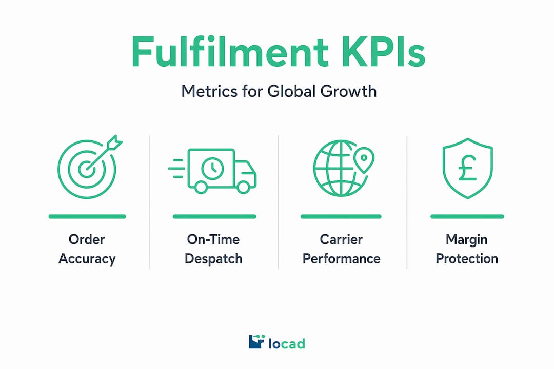 Infographic with key fulfilment KPIs for scaling