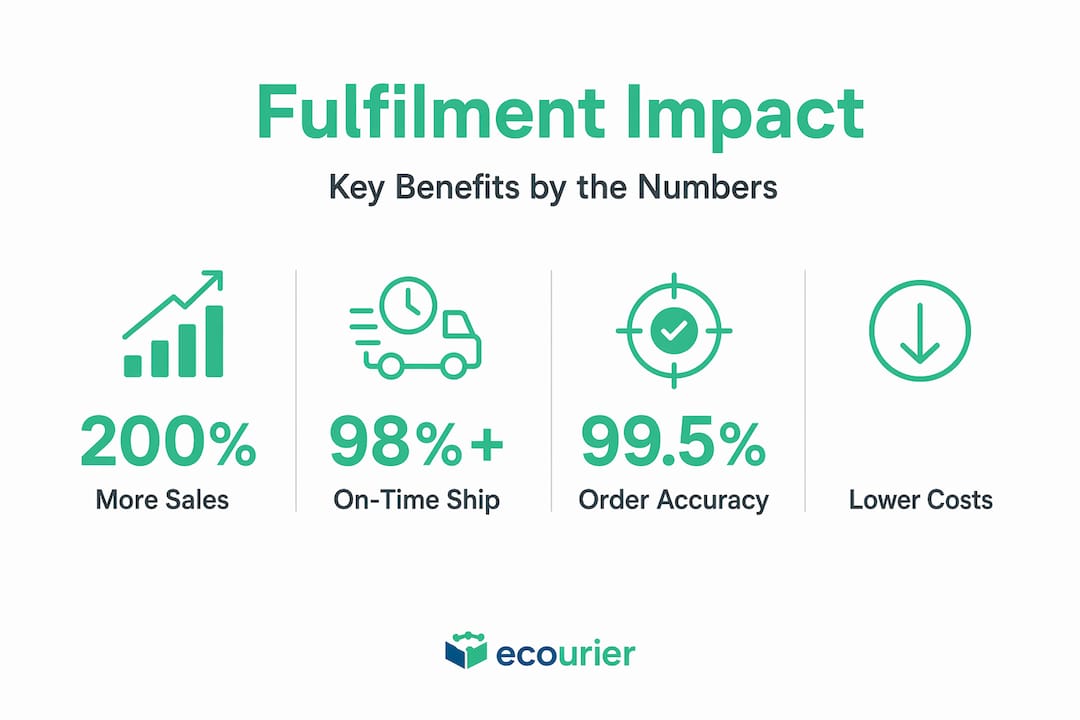 Infographic with key multi-channel fulfilment stats