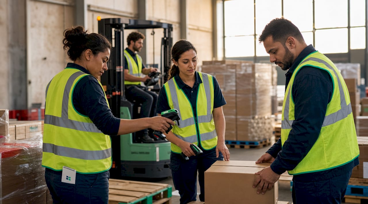 Multi-node fulfilment warehouse operations