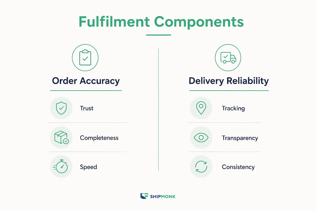 Infographic comparing fulfilment components
