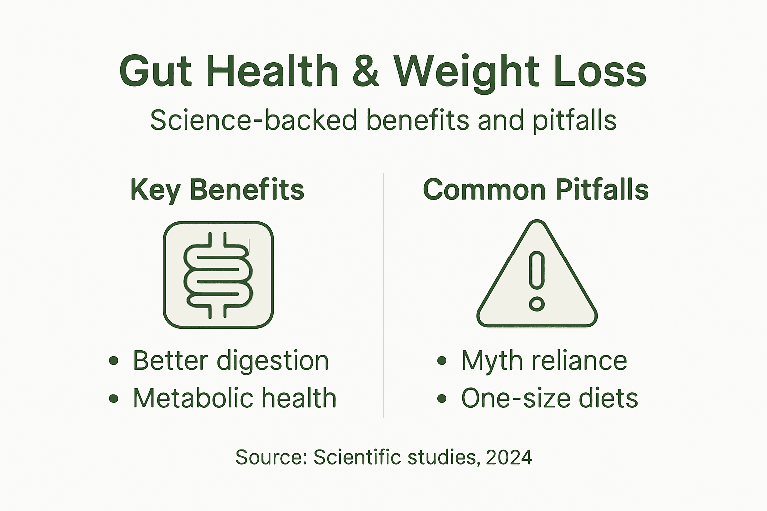 Infographic gut health benefits and pitfalls