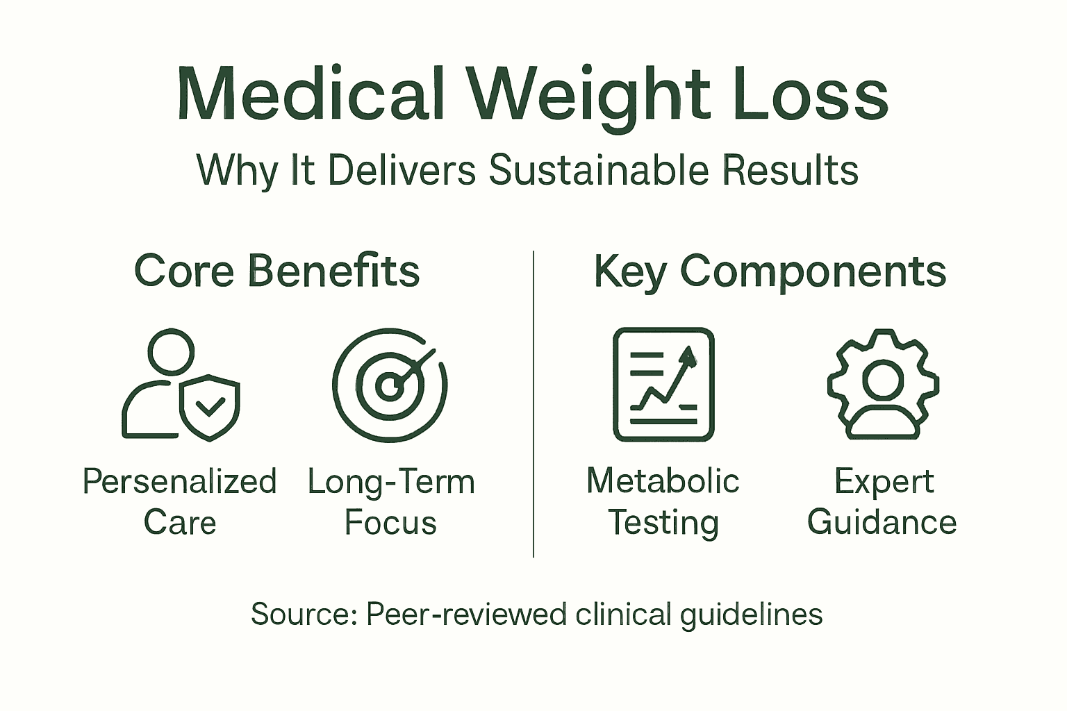 Infographic shows medical weight loss key points