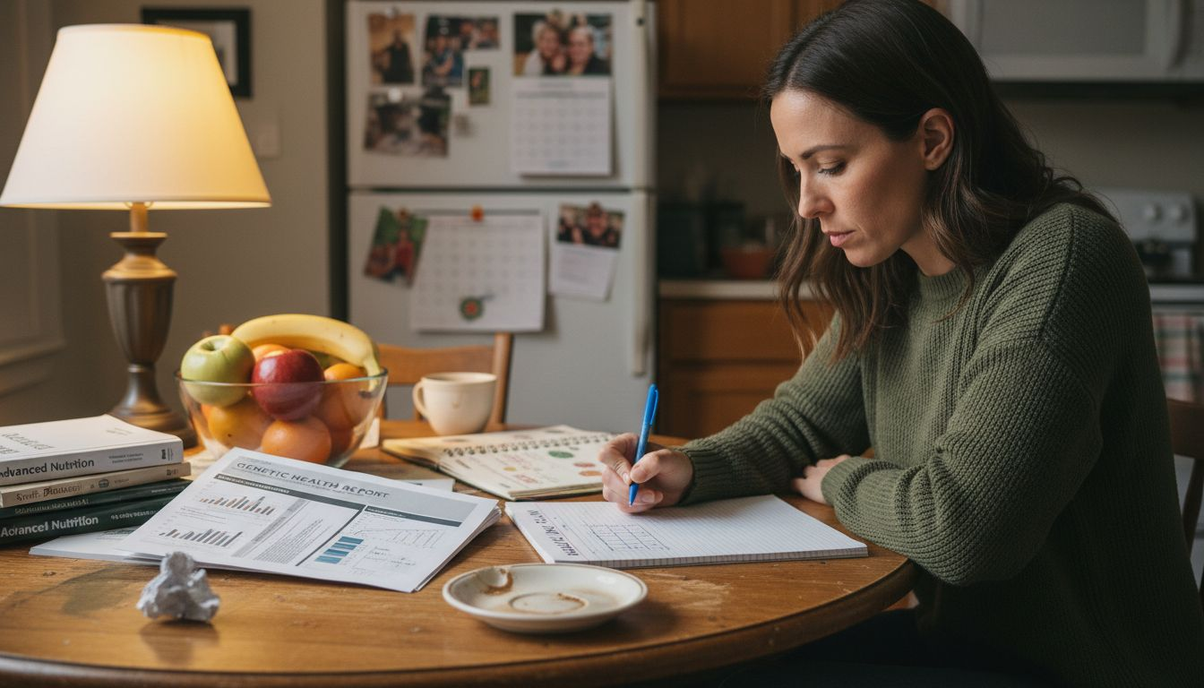 Dietitian planning nutrition based on genetic data