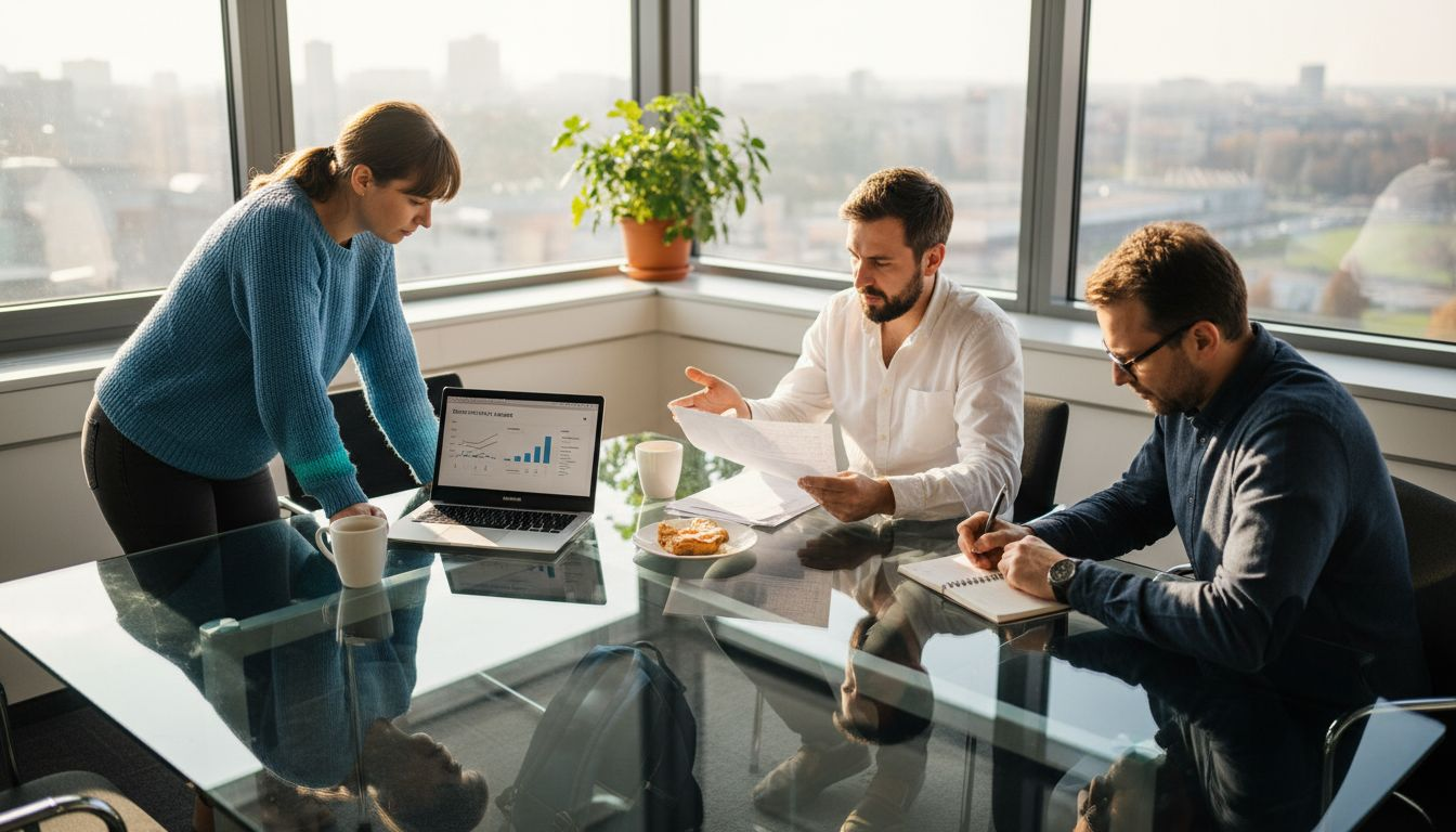 Tím spoločne hľadá nové nápady a postupy, ako zlepšiť reklamnú stratégiu.