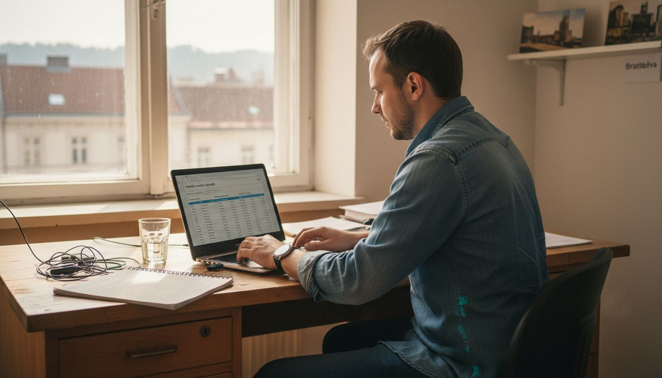 Majiteľ firmy si práve prezerá výsledky svojej reklamy na Google a kontroluje, ako mu kampane prinášajú nových zákazníkov.