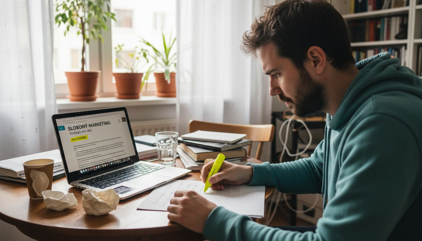 Freelancer, ktorý sa venuje tvorbe obsahu na zviditeľnenie značky
