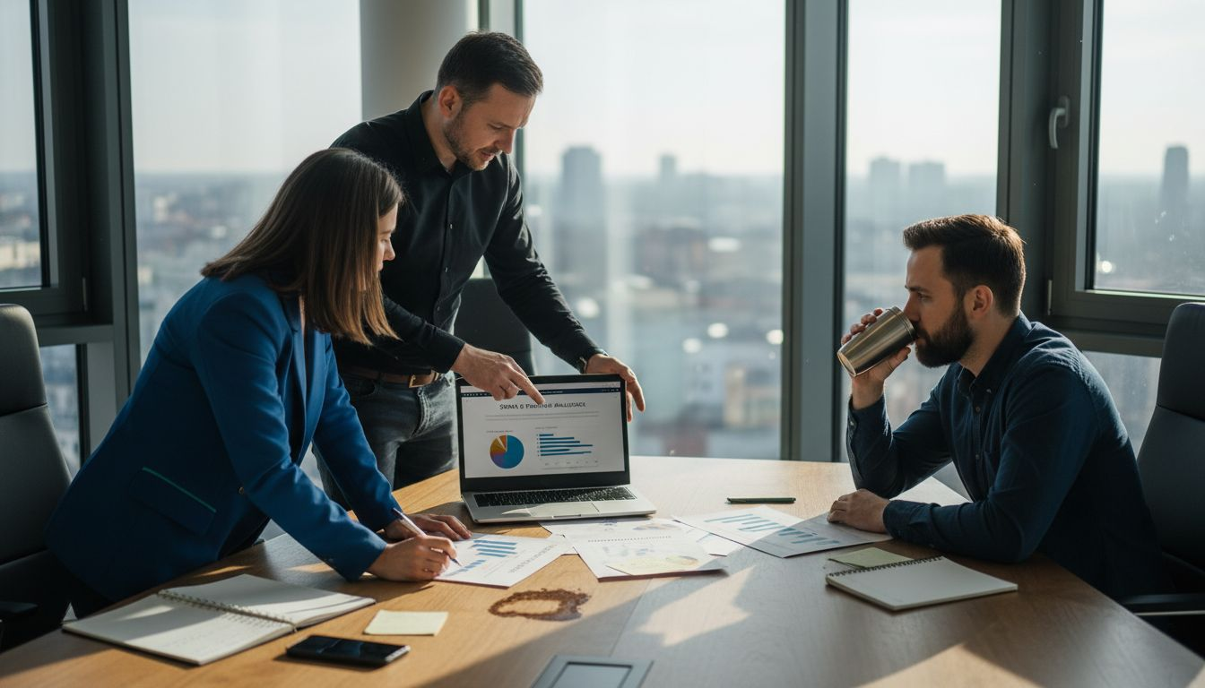 Tím konzultantov analyzuje marketingové stratégie a hľadá nové možnosti, ako ich ešte viac zefektívniť.