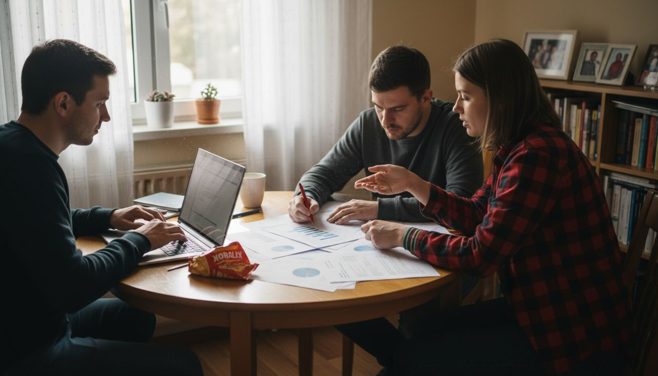 Tím spolupracuje z domu v online pracovnom prostredí.