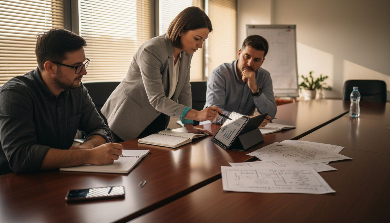 Tím sa pri stole rozpráva o digitálnej stratégii