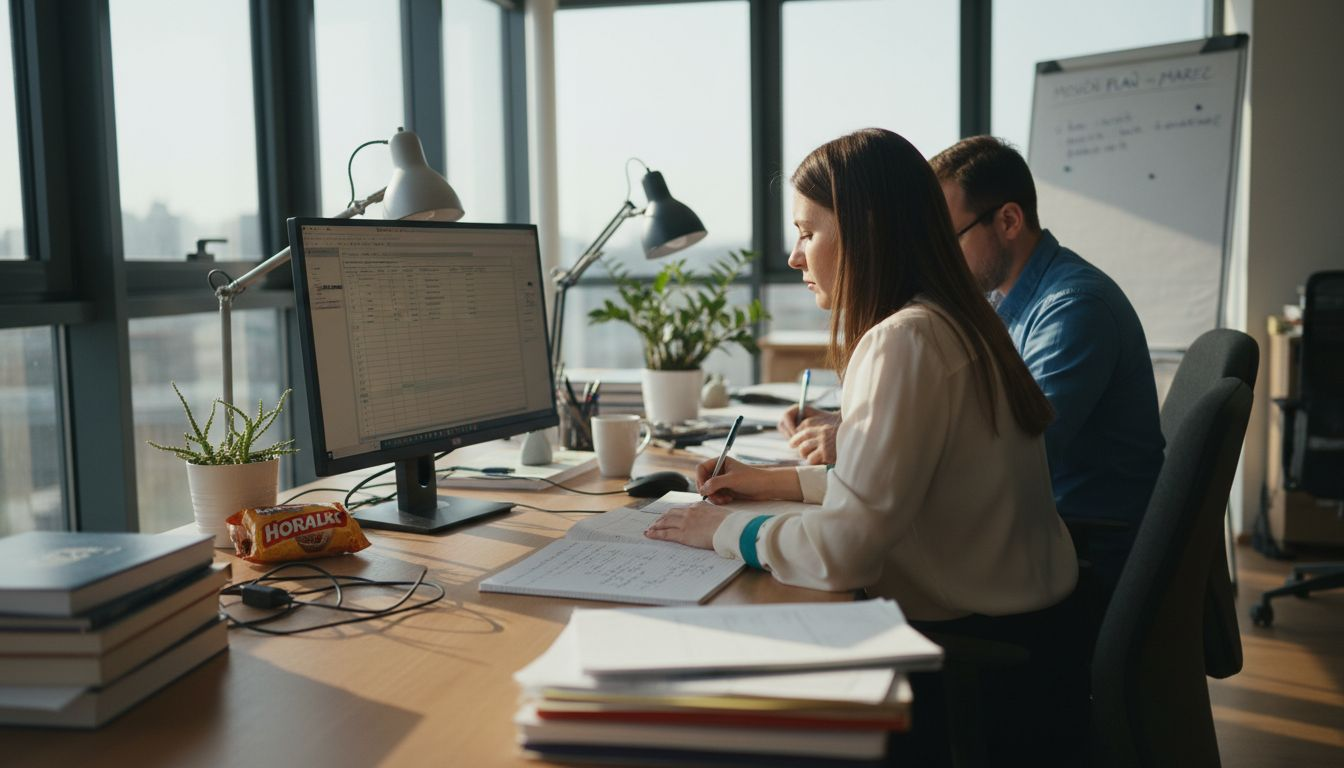 Marketingoví špecialisti analyzujú dáta z internetu priamo pri svojich pracovných stoloch.