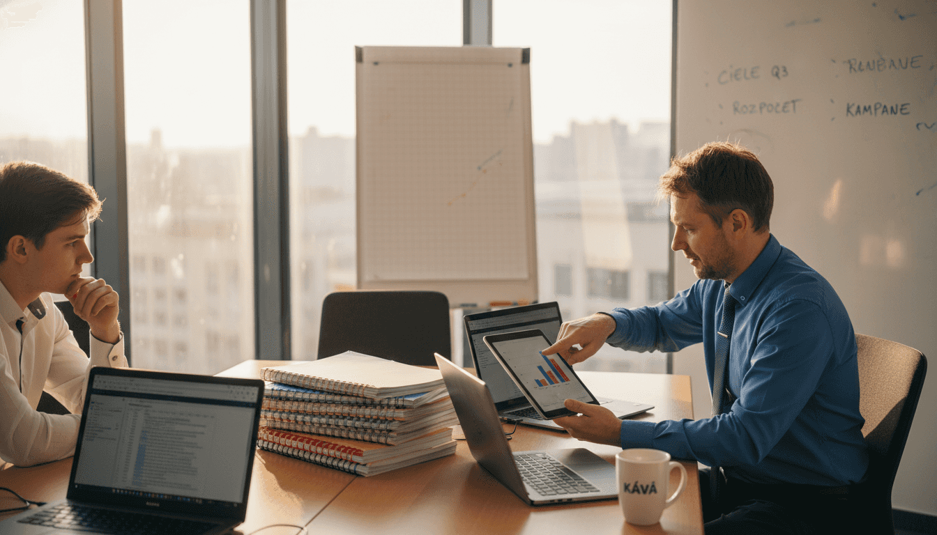 Manažér hodnotí úspešnosť marketingovej kampane