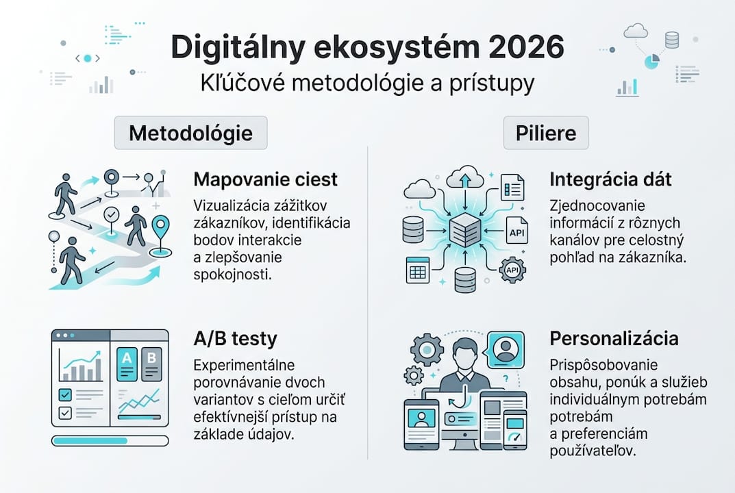 Prehľad najdôležitejších metodík v digitálnom ekosystéme vo forme infografiky