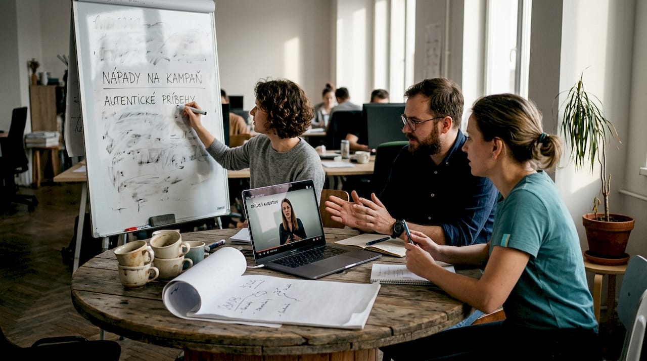 Tím spoločne vymýšľa nové nápady na videomarketing
