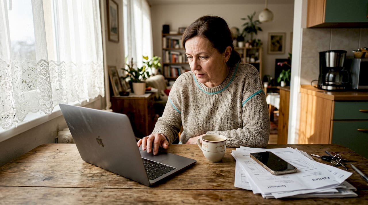 Podnikateľ si prezerá výsledky svojich PPC kampaní a hodnotí ich úspešnosť.