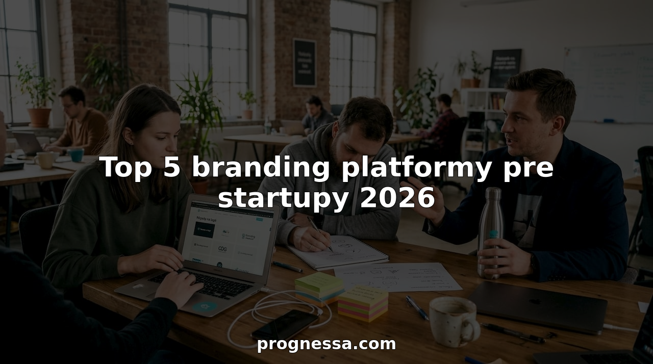 Zakladatelia startupu spoločne vymýšľajú značku v modernom coworkingovom priestore.