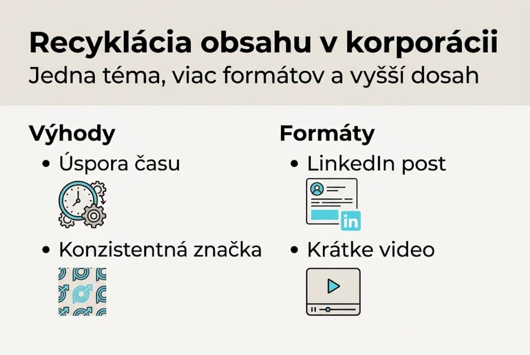Infografika: Prečo sa oplatí opätovne využívať firemný obsah