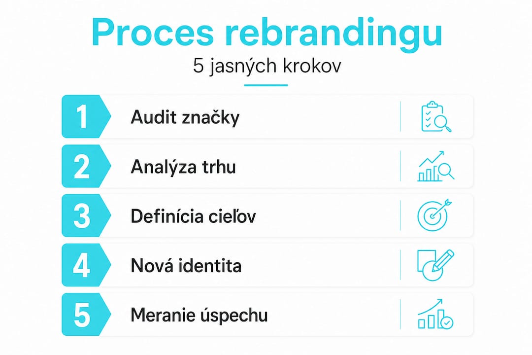 Infografika: Ako na úspešný rebranding značky v 5 krokoch