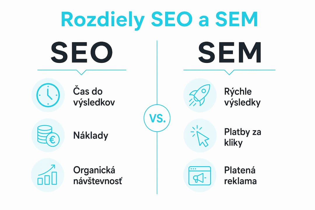 Infografika: Aký je rozdiel medzi SEO a SEM?