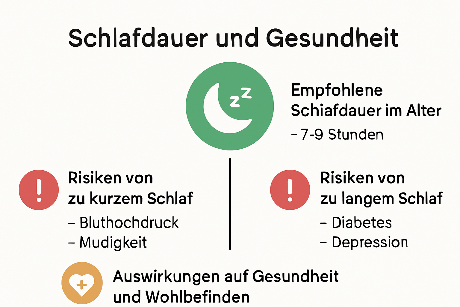 Empfohlene Schlafdauer und Risiken im Alter