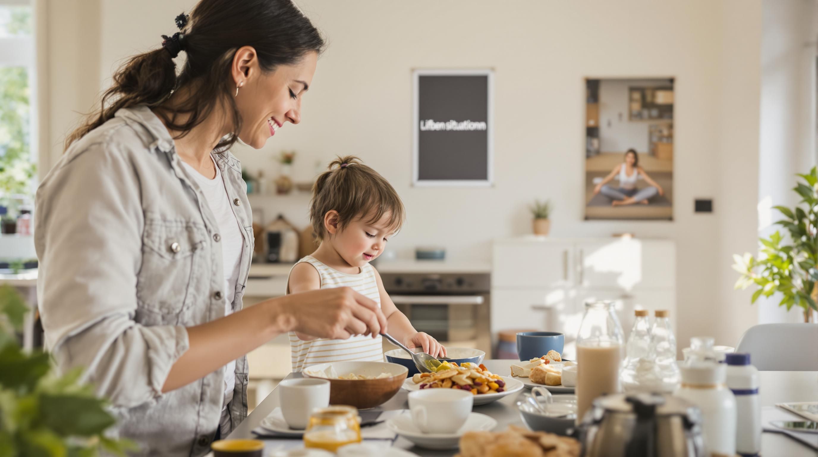 morgenroutine familie frühstück