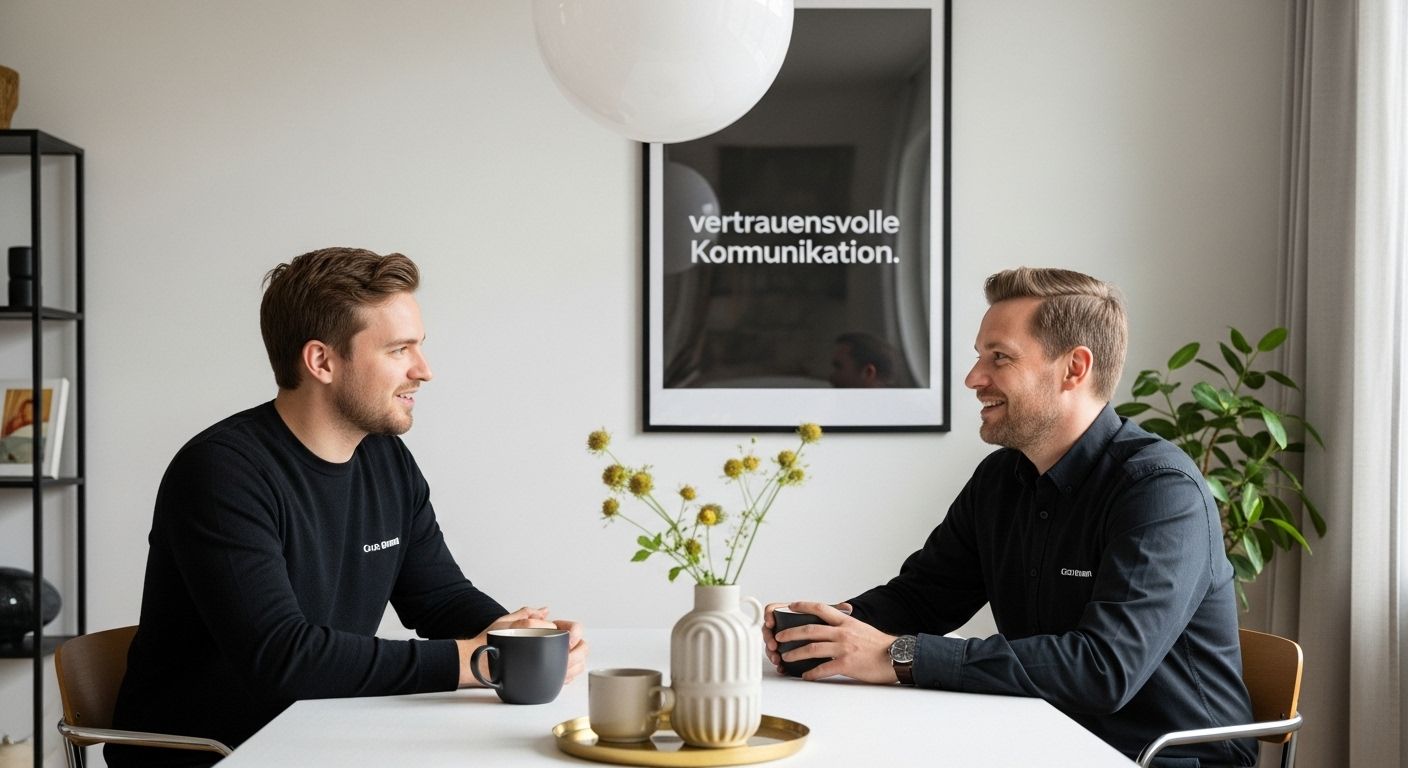 vertrauensvolle Kommunikation Partnerschaft