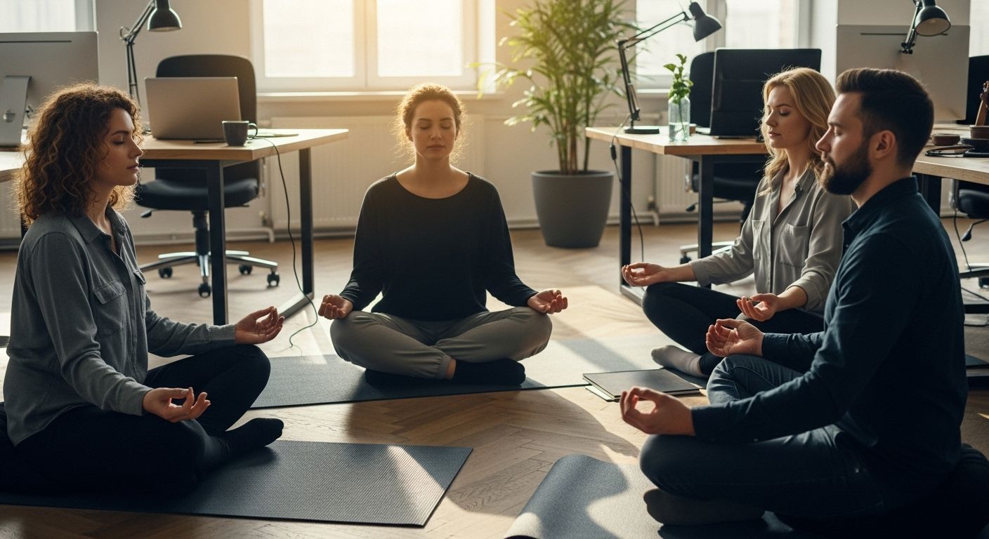 Meditation Büro Gesundheit