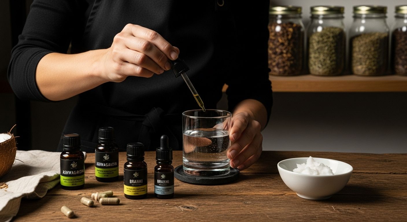 preparing herbal tincture storage